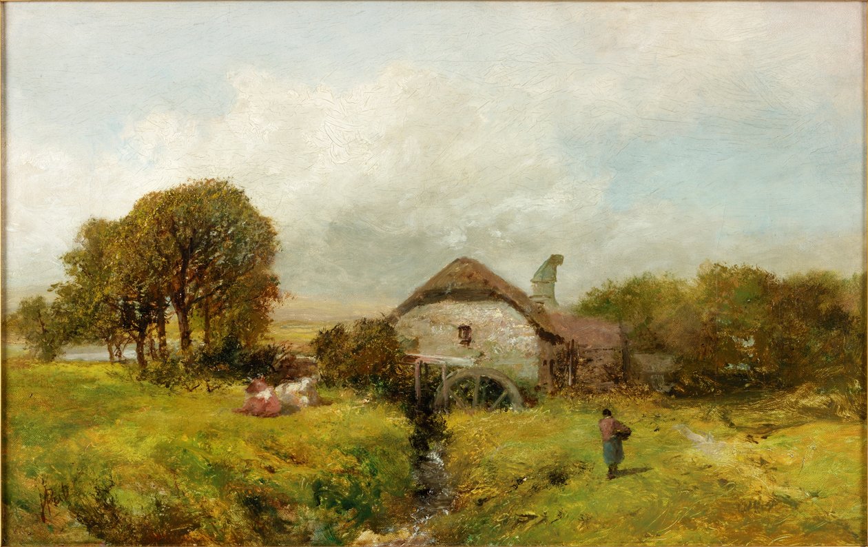 Malom Sheppard közelében, Devon, 1865 körül alkotó: James Peel