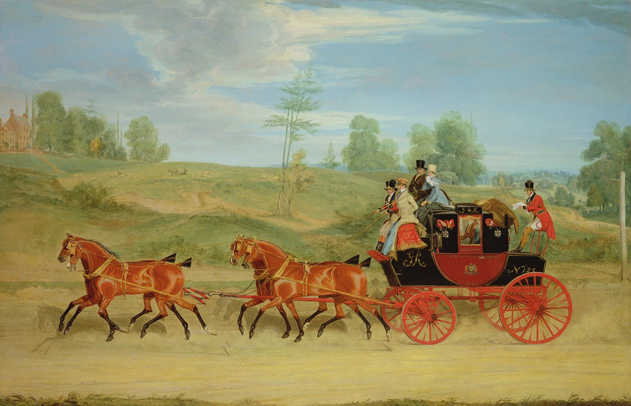 A Manchester és London Royal Mail Coach alkotó: James Pollard
