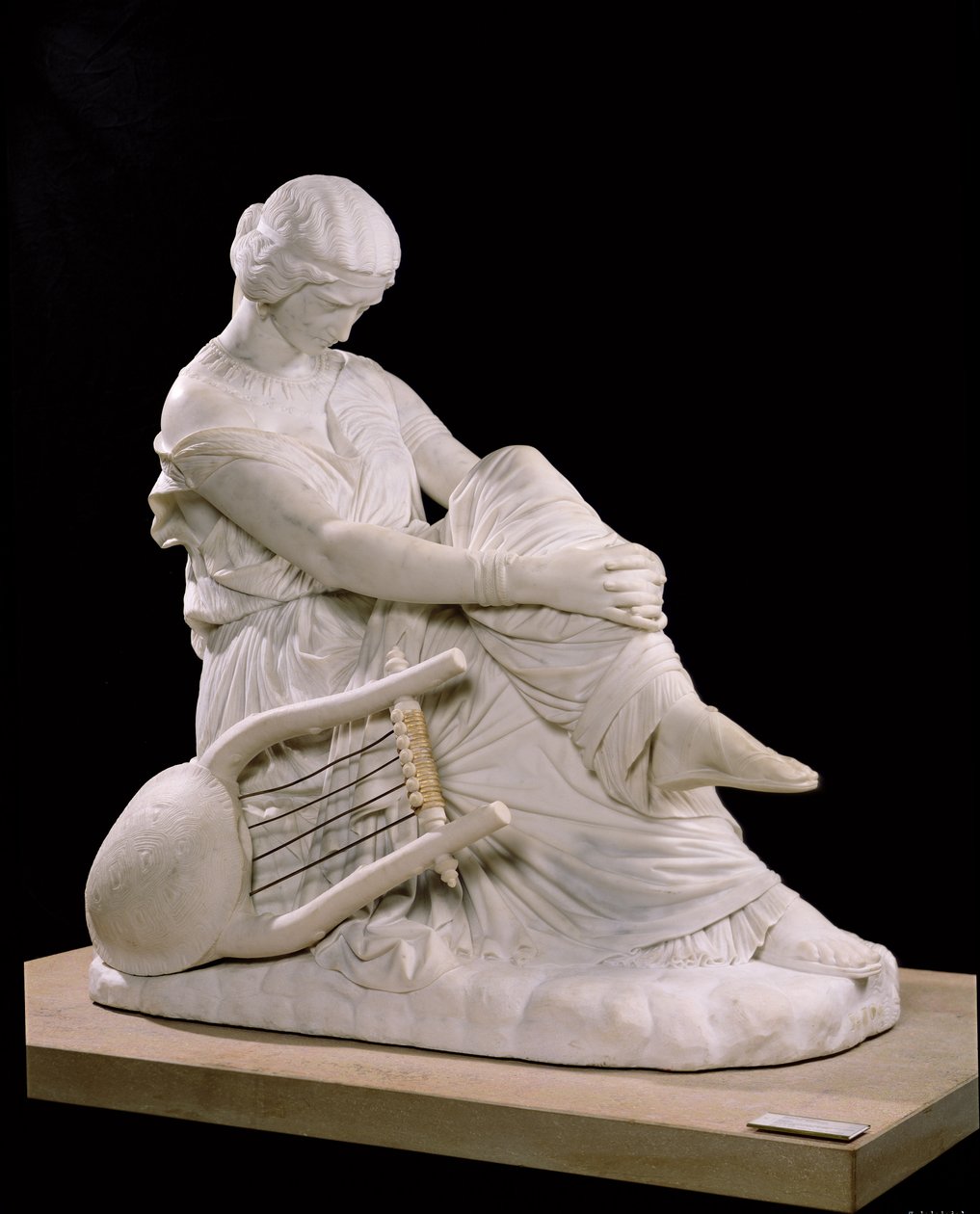 Sappho, 1852 (márvány) alkotó: James Pradier