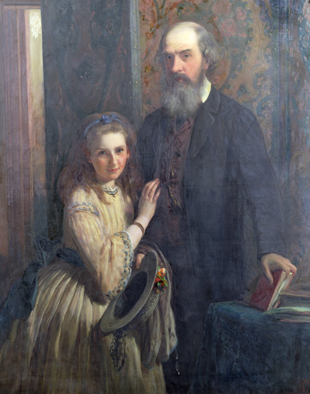 Sir William FitzHerbert lányával, Idával, 1862 alkotó: James Sant