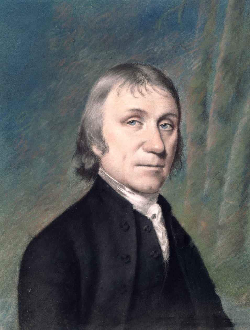 Joseph Priestley (1733-1804) portréja, 1797 körül (pasztell, papíron) alkotó: James Sharples