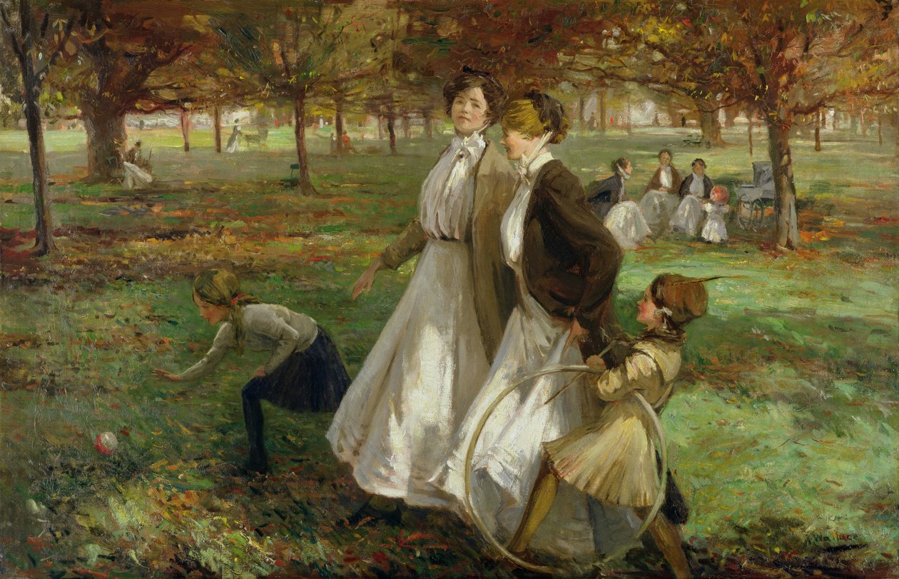 Ősz a Kensington Gardensben alkotó: James Wallace