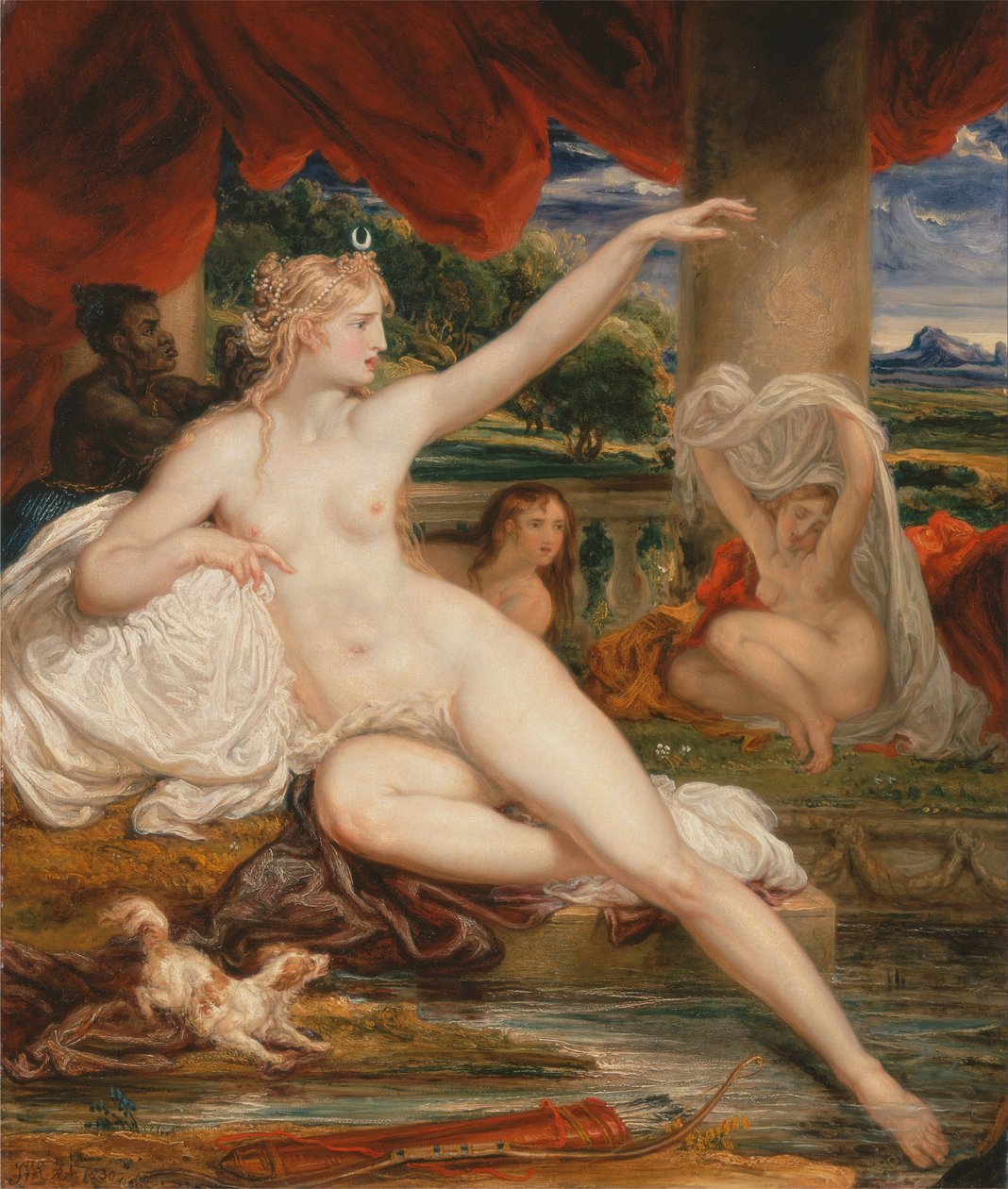 Diana a fürdőben alkotó: James Ward