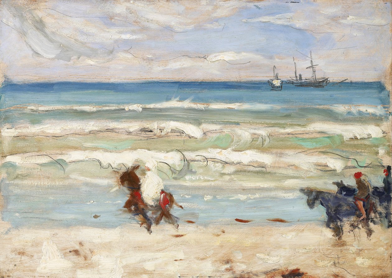 Strandjelenet, Tanger alkotó: James Wilson Morrice