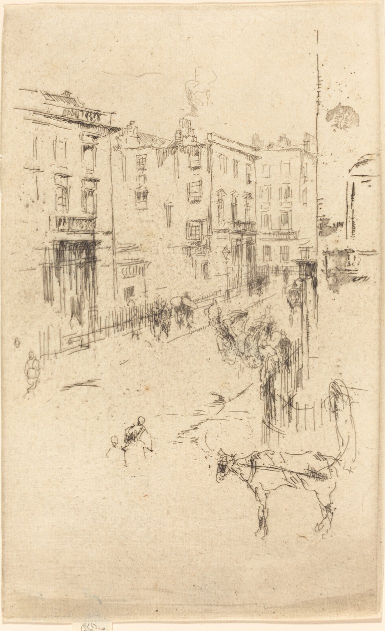 Alderney Street, c. 18801881. alkotó: James Abbott McNeill Whistler