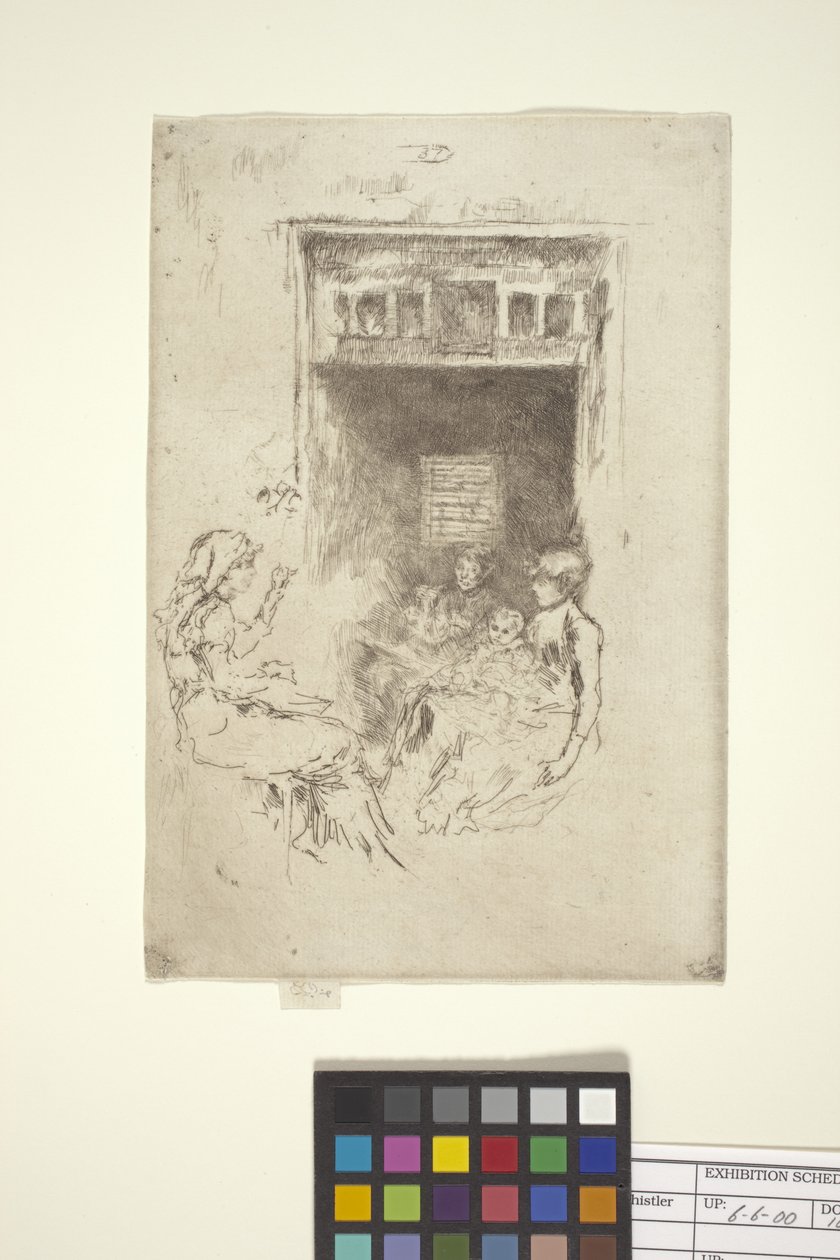 Bead-Stringers (rézkarc) alkotó: James Abbott McNeill Whistler