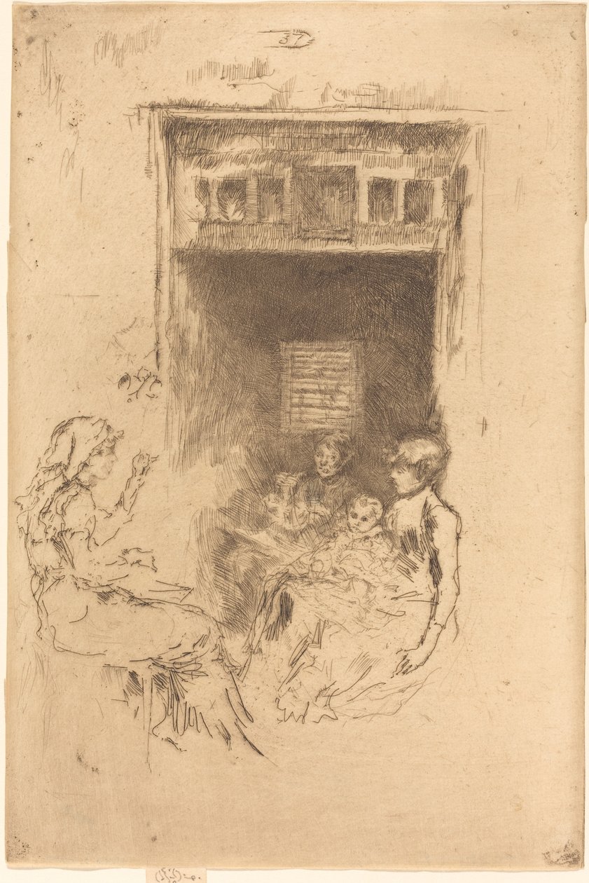 Bead-Stringers, 18791880. alkotó: James Abbott McNeill Whistler