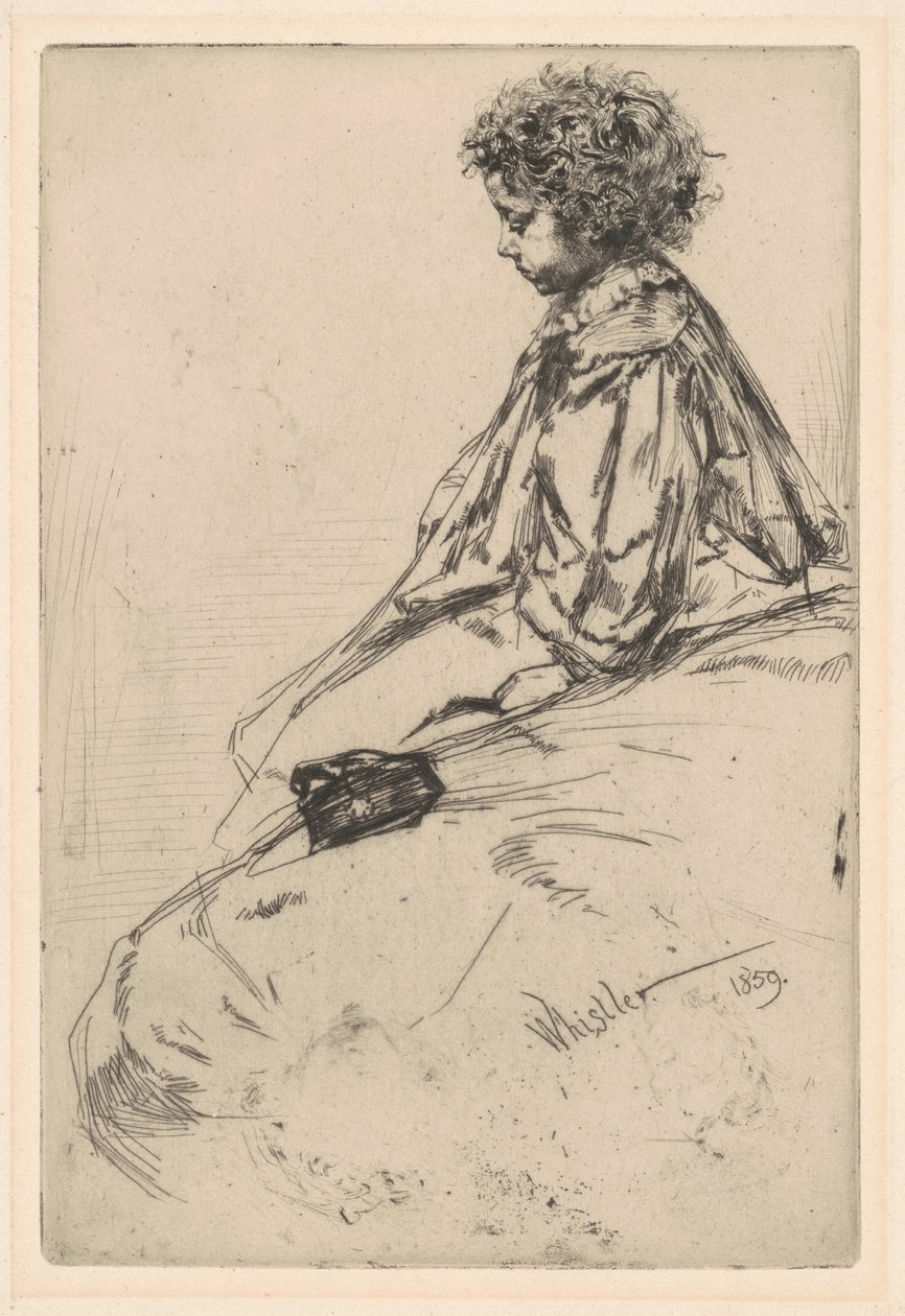 Bibi Lalouette, 1859. alkotó: James Abbott McNeill Whistler