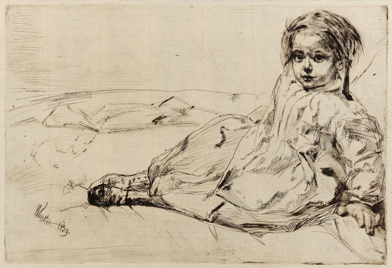 Bibi Valentin, 1859. alkotó: James Abbott McNeill Whistler