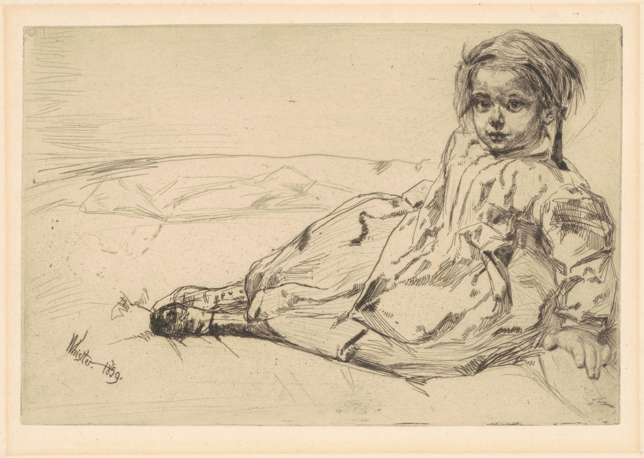 Bibi Valentin, 1859. alkotó: James Abbott McNeill Whistler