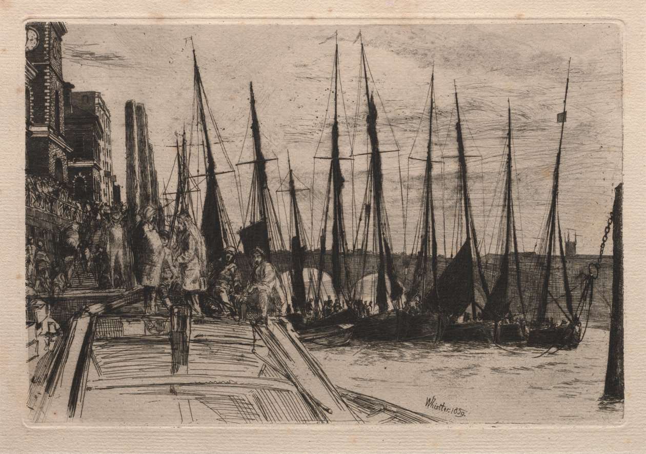 Billingsgate, 1859. alkotó: James Abbott McNeill Whistler