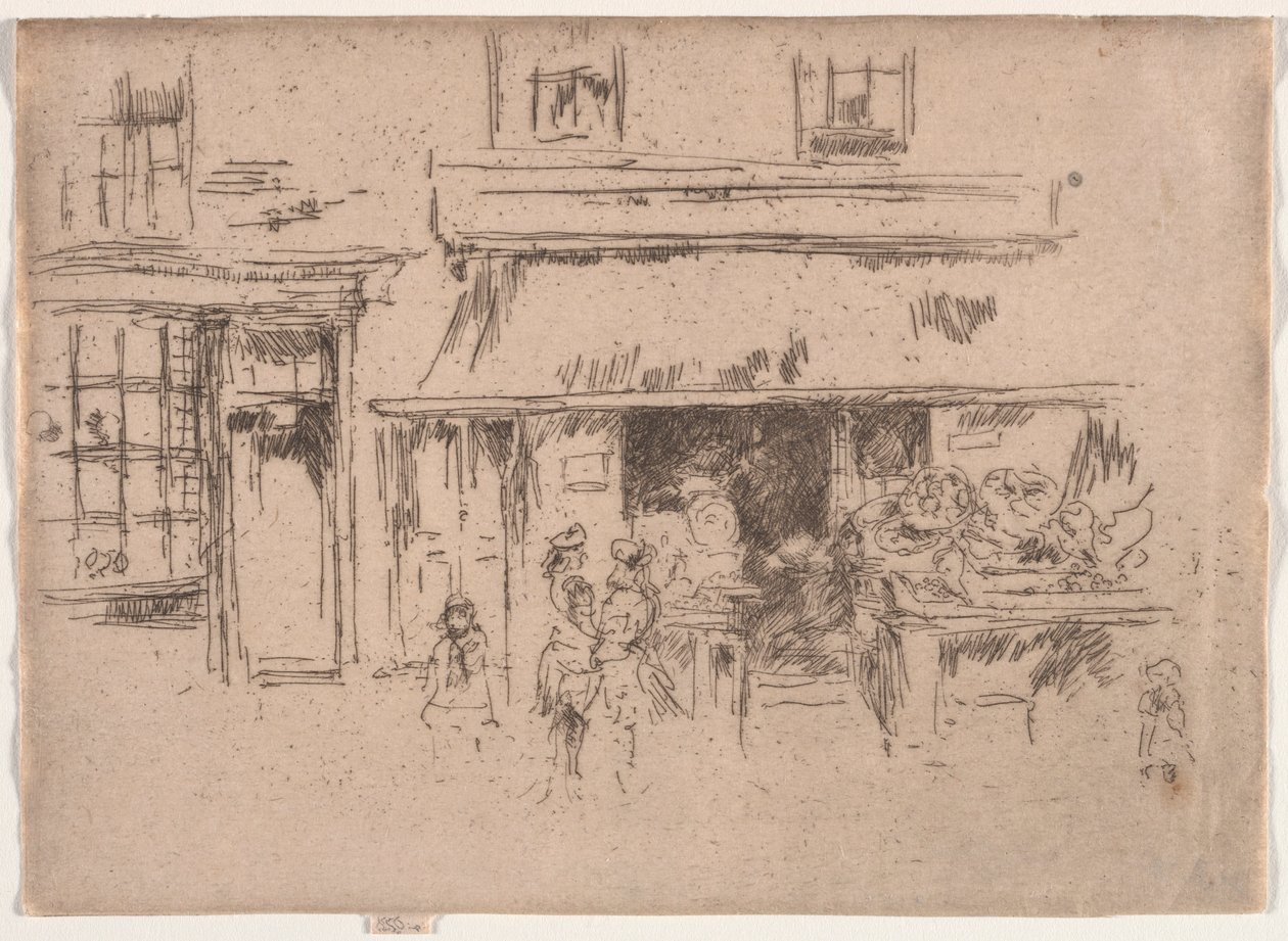 Exeter utca. alkotó: James Abbott McNeill Whistler