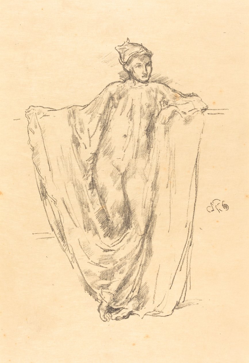 Ábratanulmány, 1894. alkotó: James Abbott McNeill Whistler