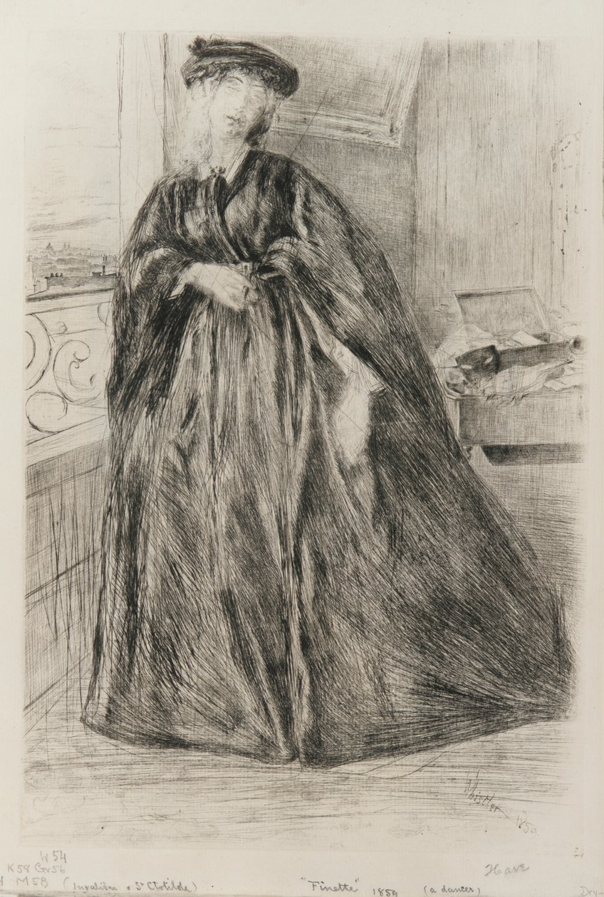 Finette, 1859. alkotó: James Abbott McNeill Whistler