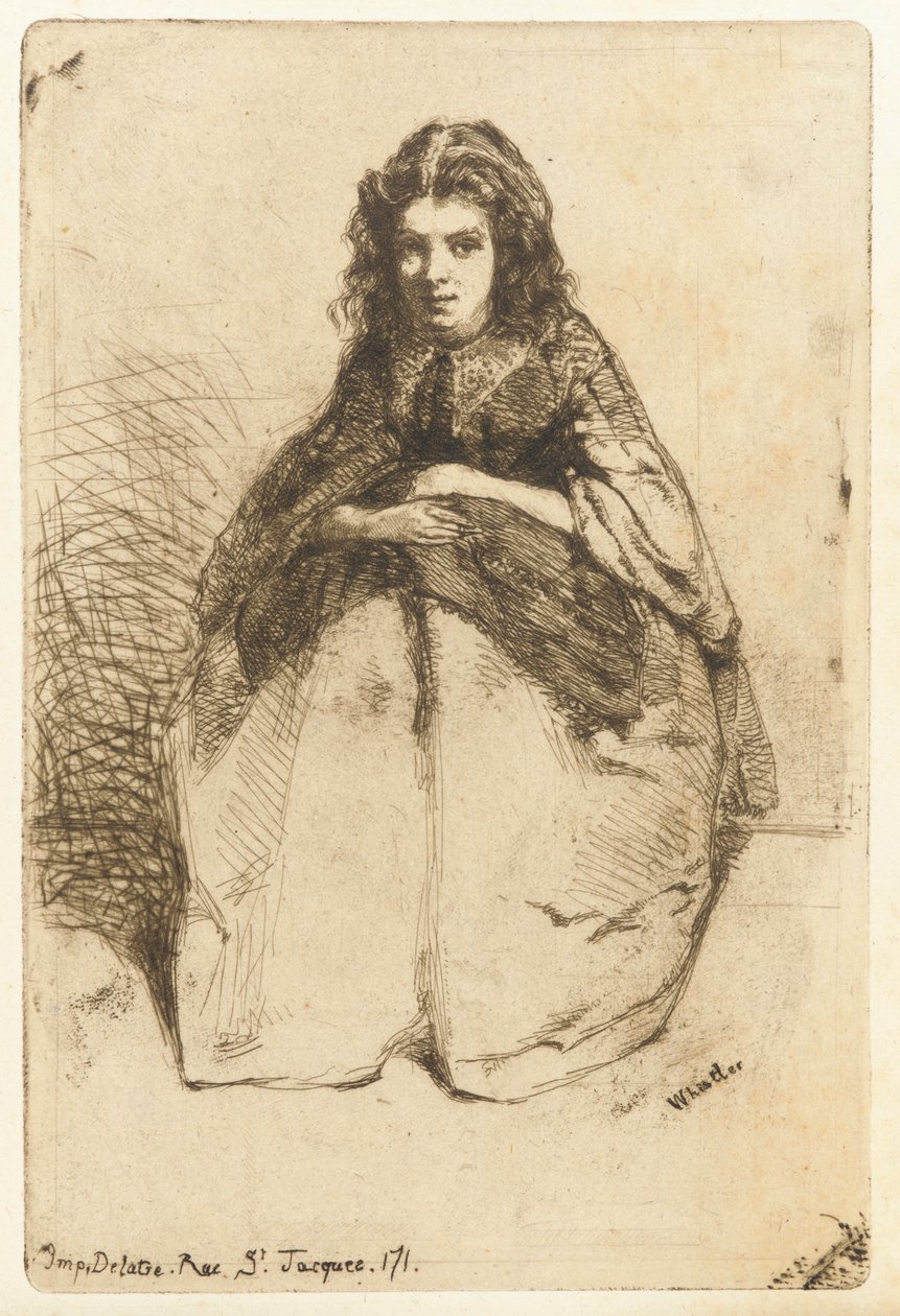 Képregény, 1858. alkotó: James Abbott McNeill Whistler