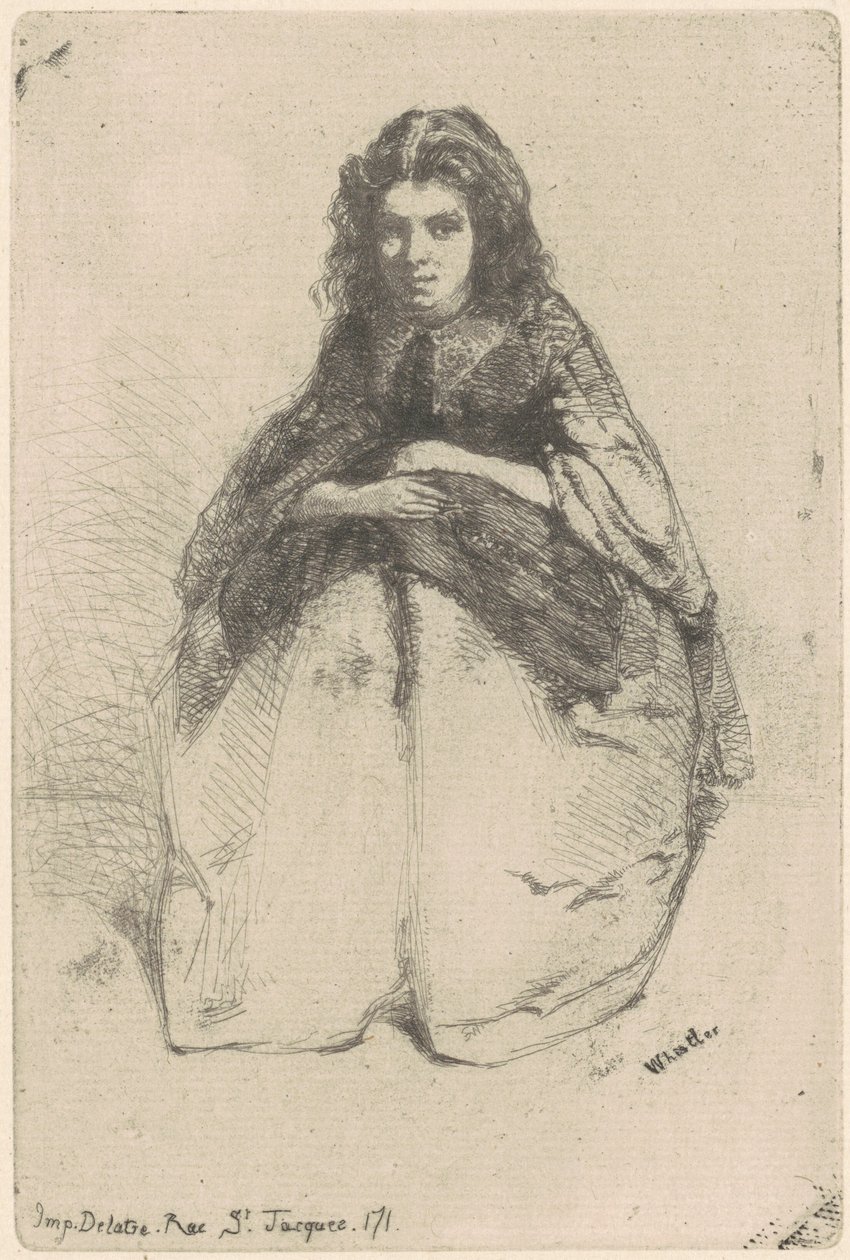 Képregény, 1858. alkotó: James Abbott McNeill Whistler