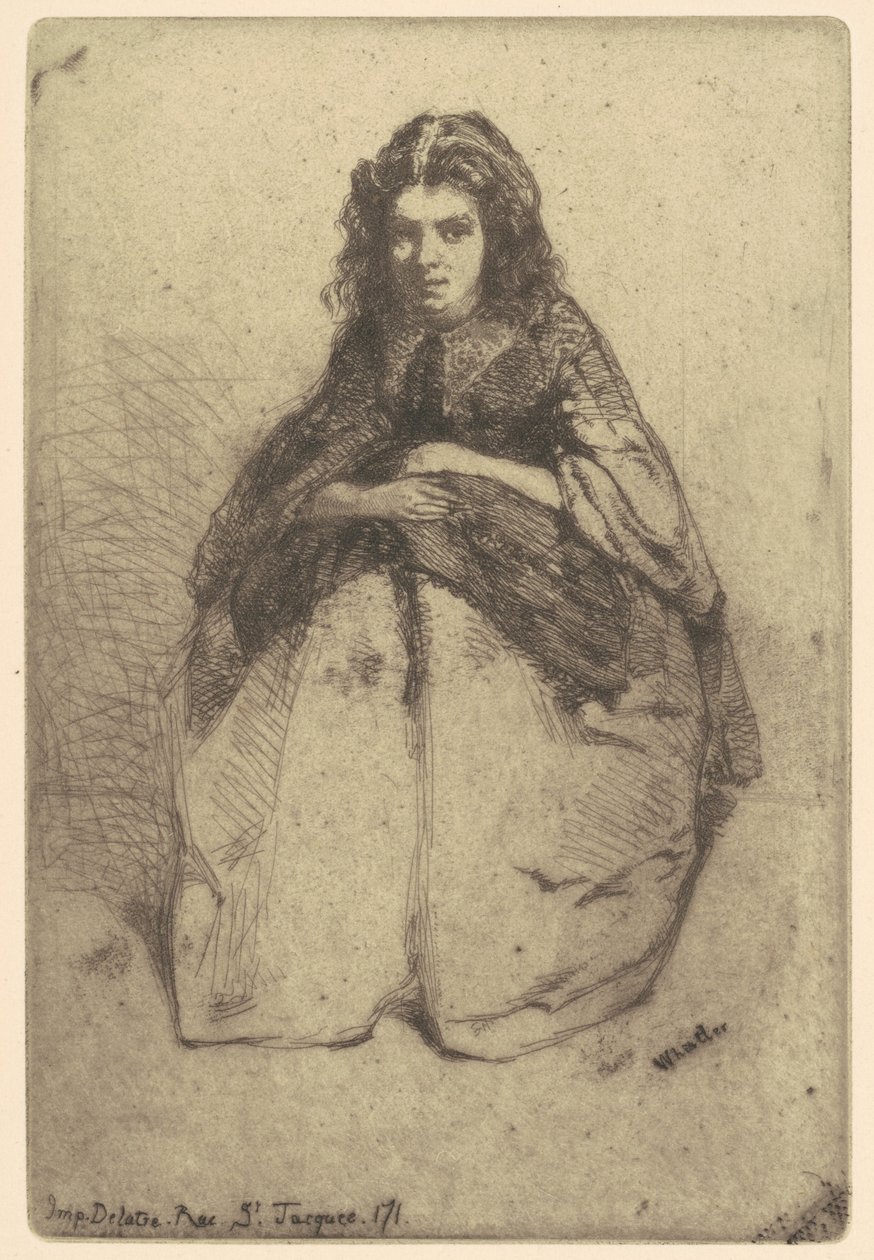 Képregény, 1858. alkotó: James Abbott McNeill Whistler