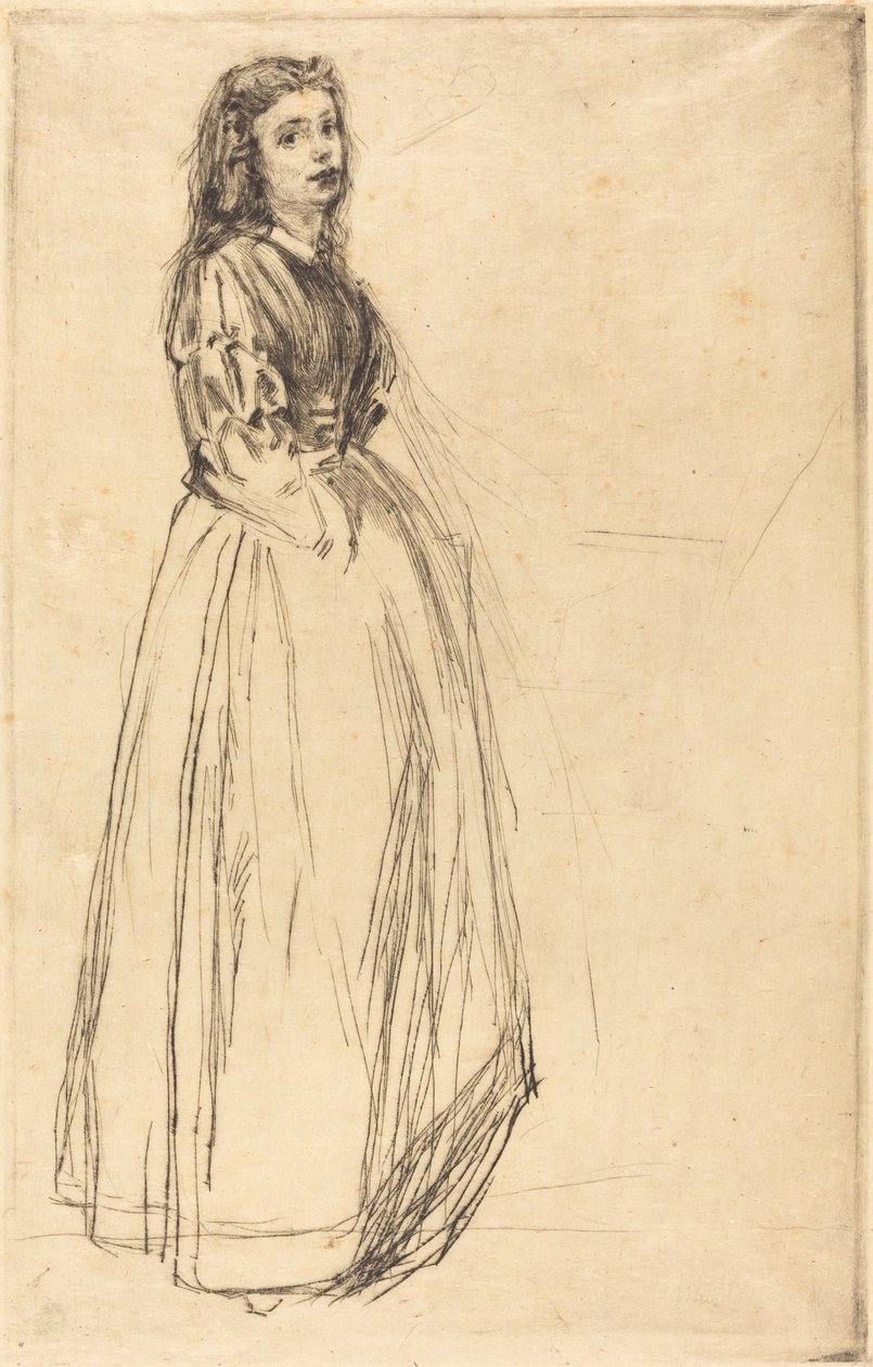 Fumette, álló, 1859. alkotó: James Abbott McNeill Whistler