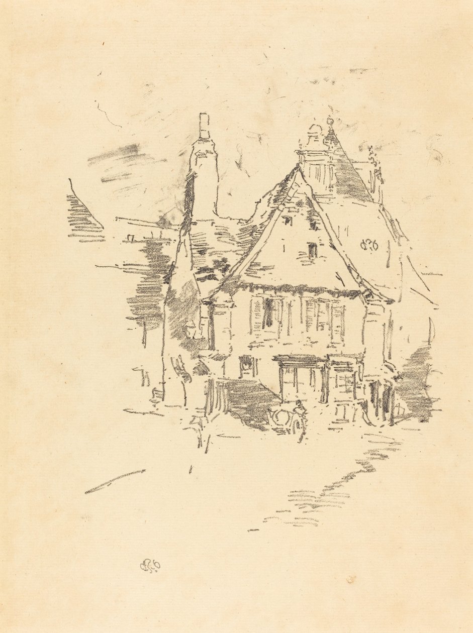 Nyomfalas tetők, 1893. alkotó: James Abbott McNeill Whistler