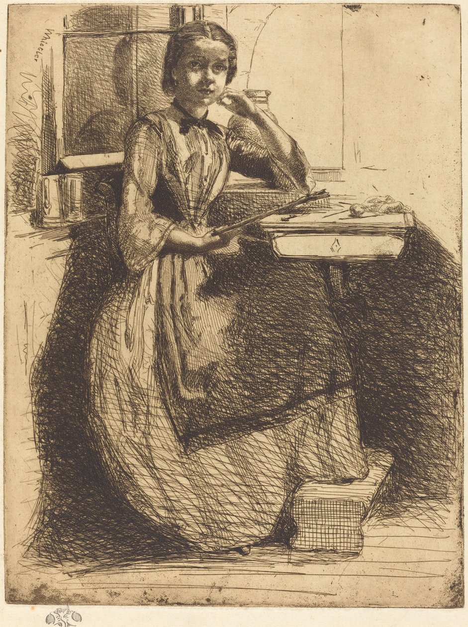 Gretchen Heidelbergben, 1858. alkotó: James Abbott McNeill Whistler