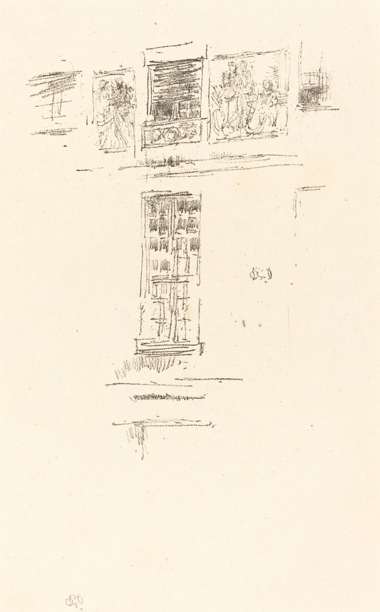 Hôtel Colbert, Windows, 1891. alkotó: James Abbott McNeill Whistler