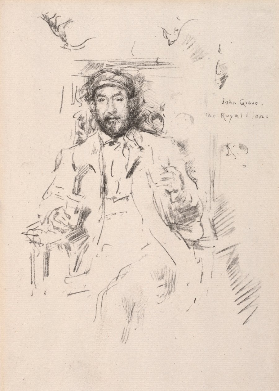 John Grove, 1895. alkotó: James Abbott McNeill Whistler