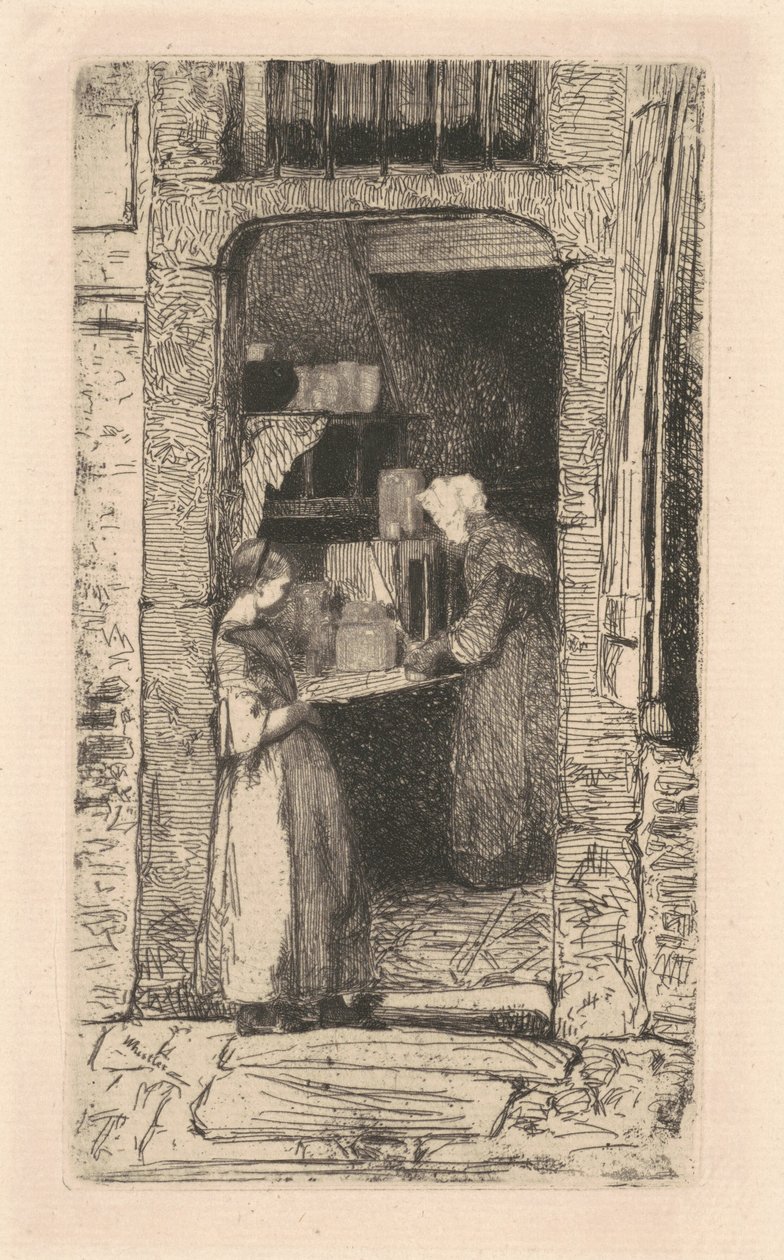 A mustárárus, 1858. alkotó: James Abbott McNeill Whistler