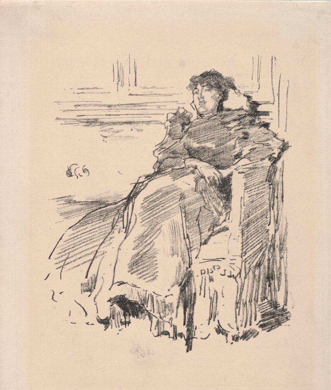 A piros ruha, 1894. alkotó: James Abbott McNeill Whistler