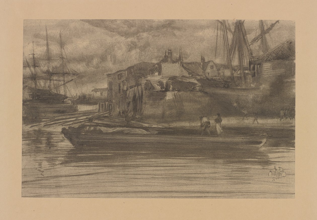 Limehouse, 1878. alkotó: James Abbott McNeill Whistler