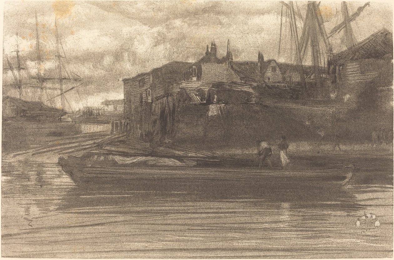 Limehouse, 1878. alkotó: James Abbott McNeill Whistler