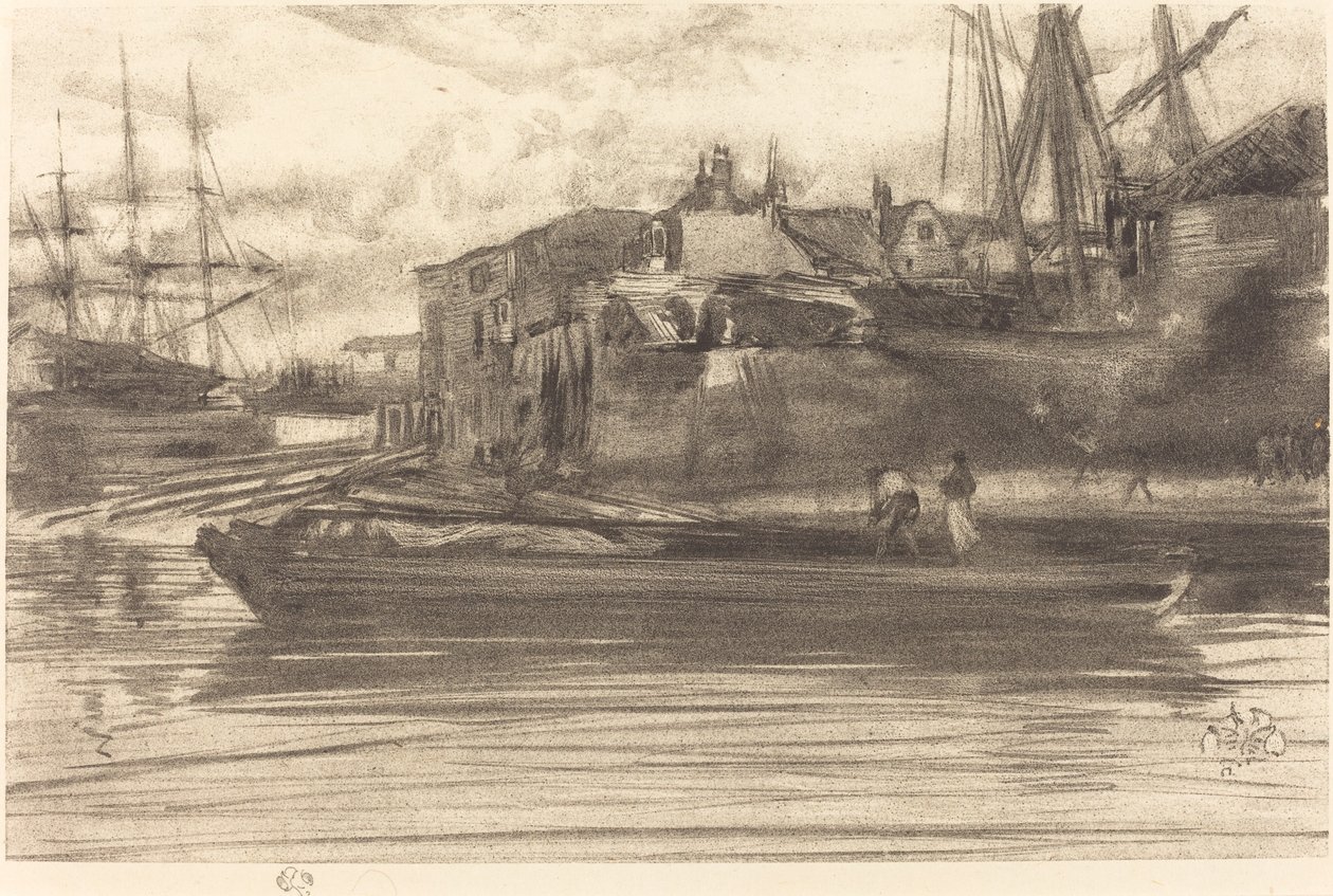 Limehouse, 1878. alkotó: James Abbott McNeill Whistler