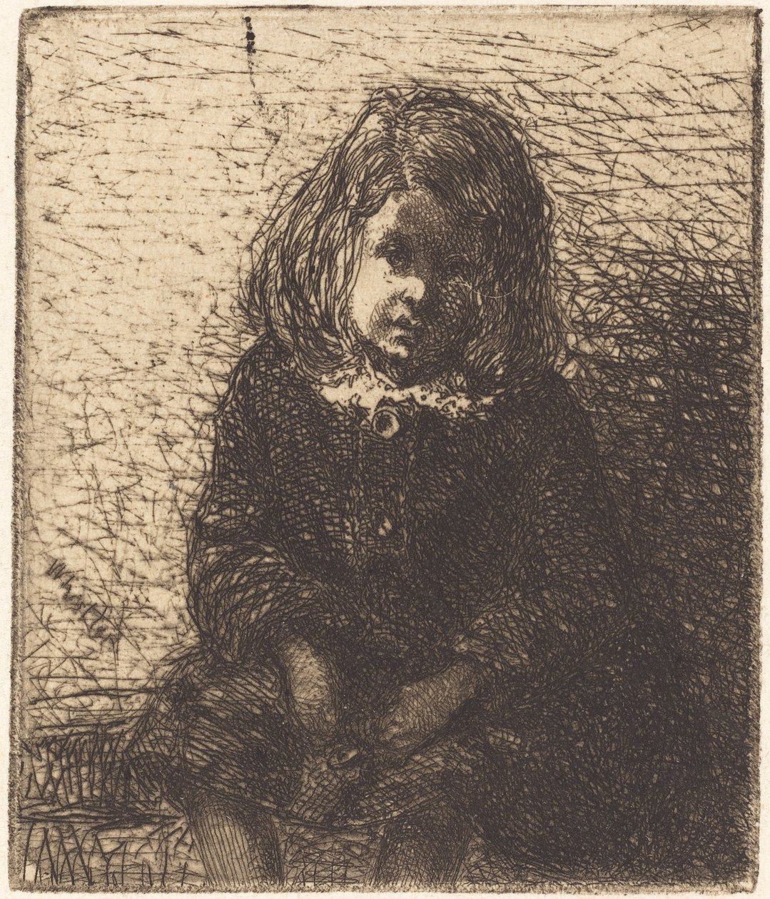 Kis Artúr, c. 18571858. alkotó: James Abbott McNeill Whistler