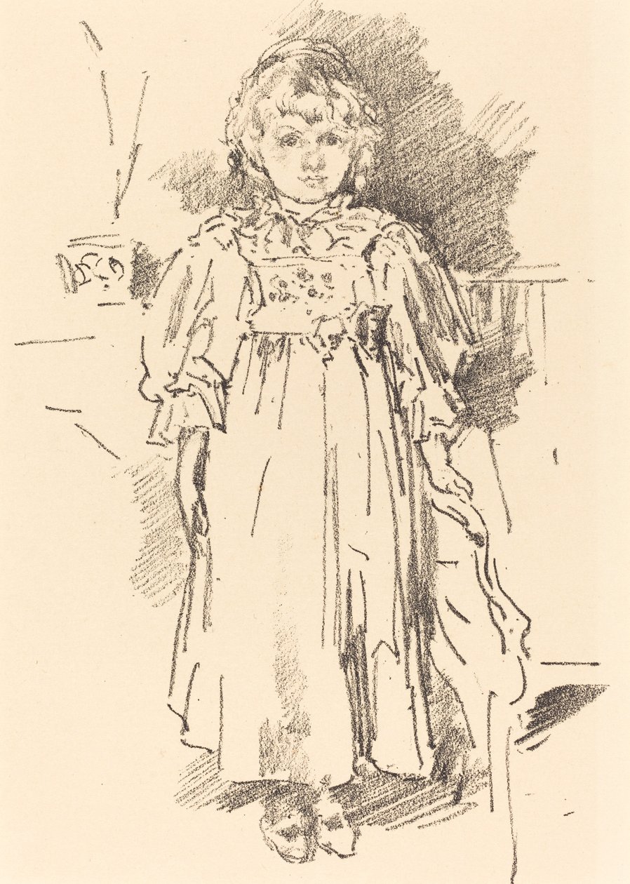 Kis Evelyn, 1896. alkotó: James Abbott McNeill Whistler