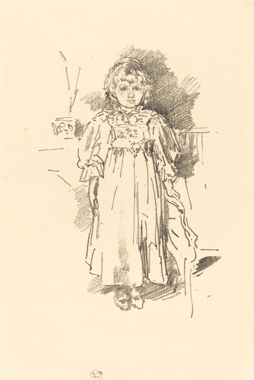 Kis Evelyn, 1896. alkotó: James Abbott McNeill Whistler