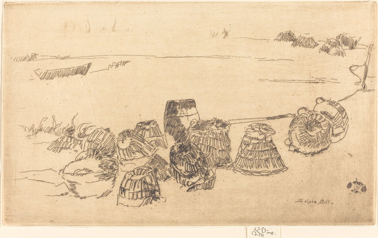 Homár-cserepek, c. 18801881. alkotó: James Abbott McNeill Whistler