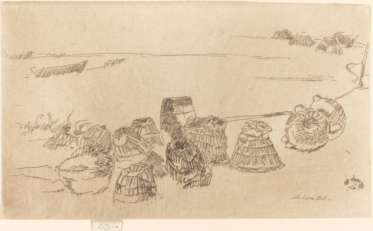 Homár-cserepek, c. 18801881. alkotó: James Abbott McNeill Whistler