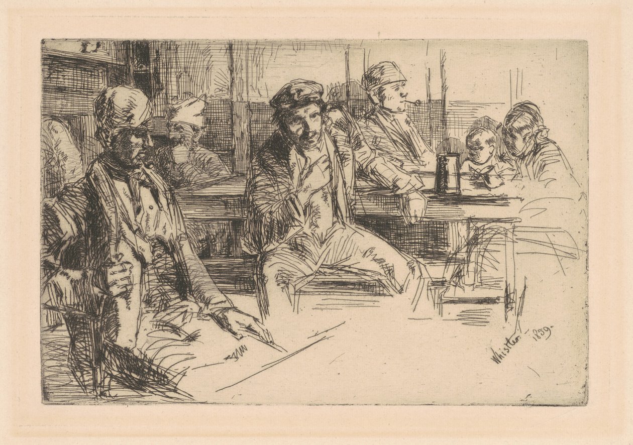 Longshoremen, 1859. alkotó: James Abbott McNeill Whistler
