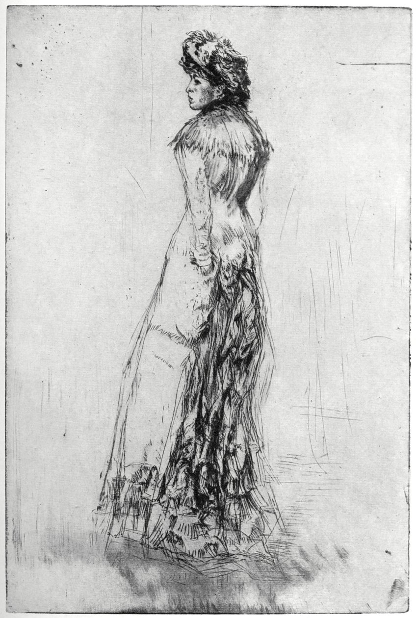 Maude, Állva, 1873 1904. alkotó: James Abbott McNeill Whistler