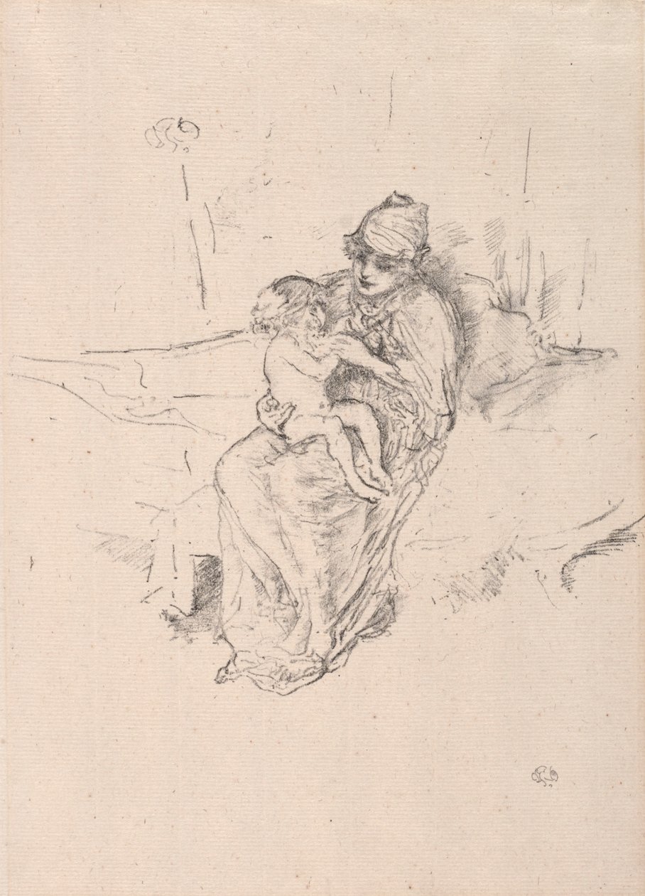 Anya és gyermeke, 1. sz. alkotó: James Abbott McNeill Whistler