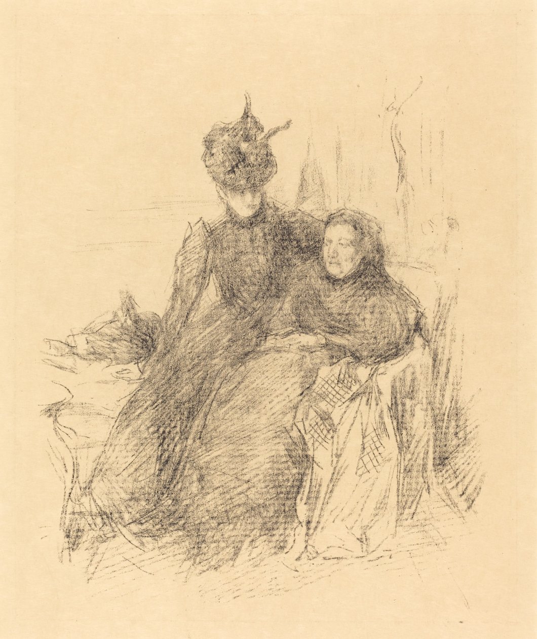 Anya és lánya, 1897. alkotó: James Abbott McNeill Whistler
