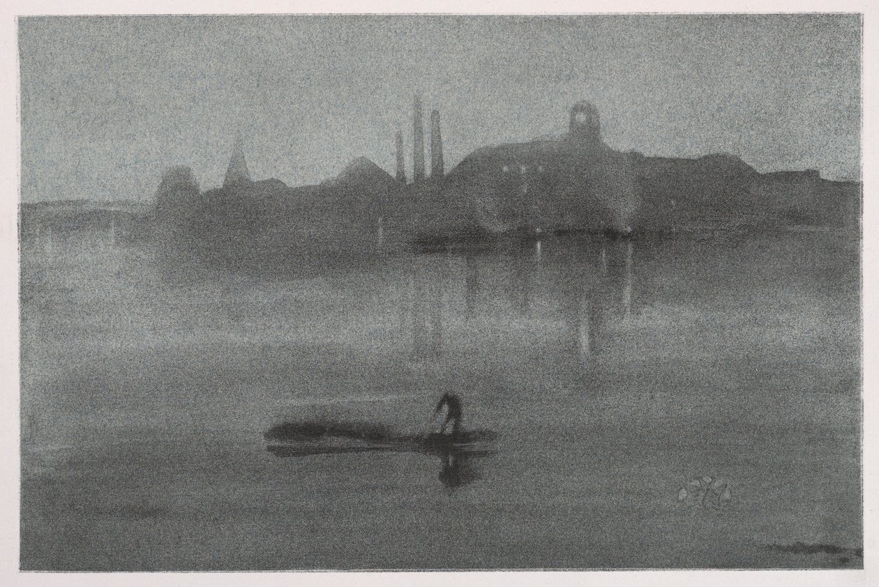 Nocturne, 1878. alkotó: James Abbott McNeill Whistler