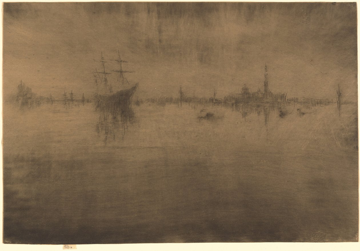 Nocturne, 18791880. alkotó: James Abbott McNeill Whistler
