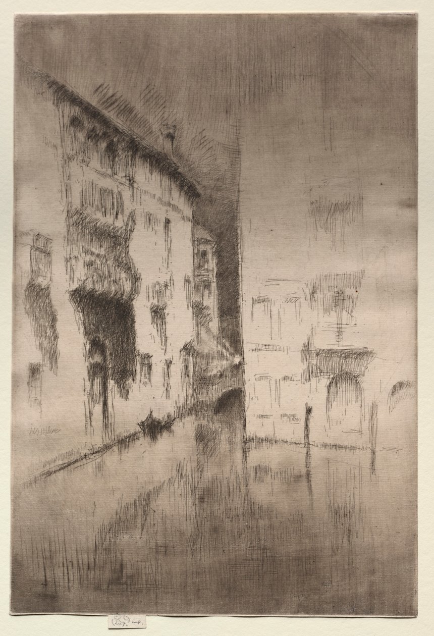 Noktürn: Paloták, c. 1880. alkotó: James Abbott McNeill Whistler