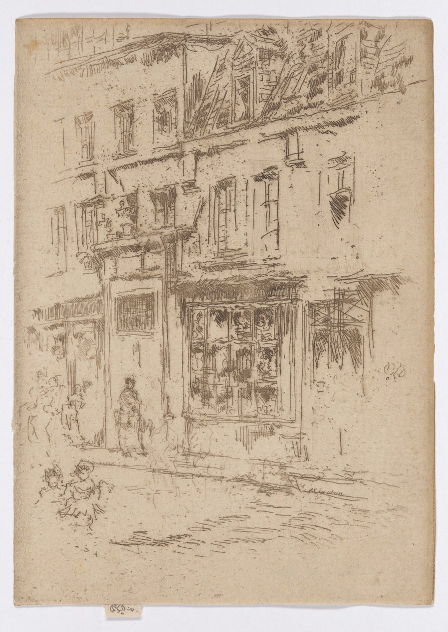 Petite Rue au Beurre, Brüsszel alkotó: James Abbott McNeill Whistler