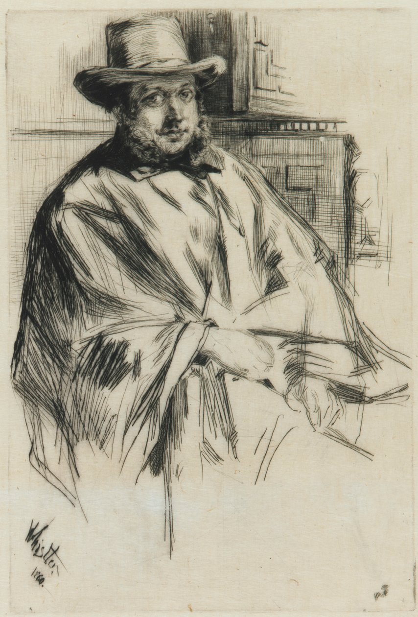 Férfi portré, alkotó: James Abbott McNeill Whistler
