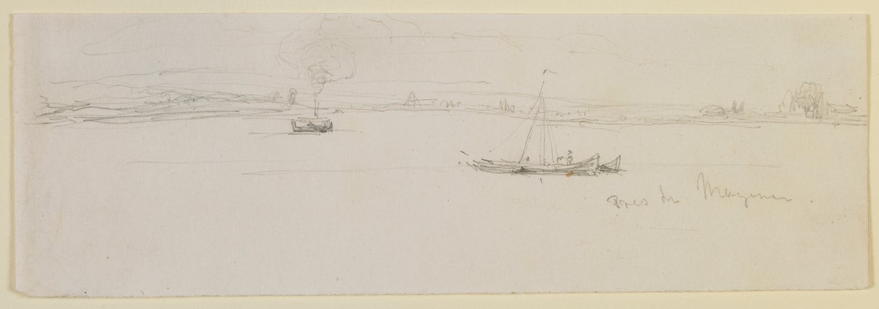Mainz mellett, 1858. alkotó: James Abbott McNeill Whistler