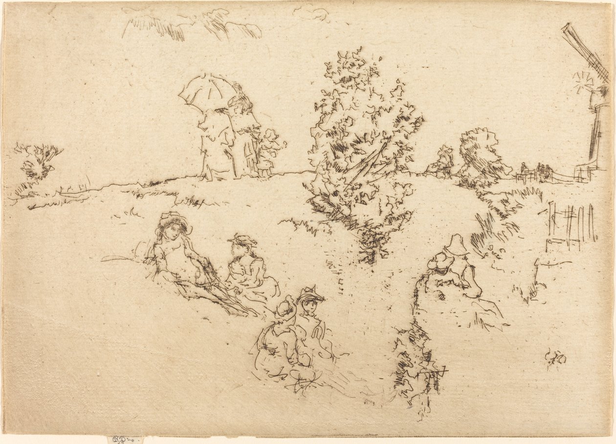 Sáncok, Szendvics, c. 1887. alkotó: James Abbott McNeill Whistler