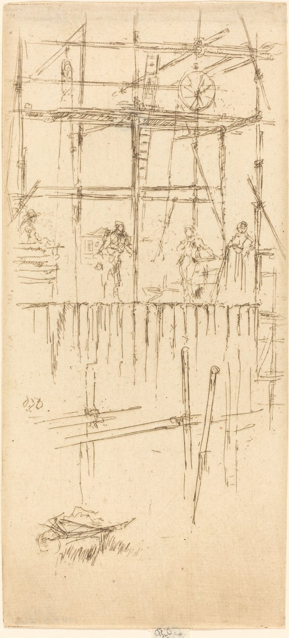 Savoyai állványzat, c. 1887. alkotó: James Abbott McNeill Whistler