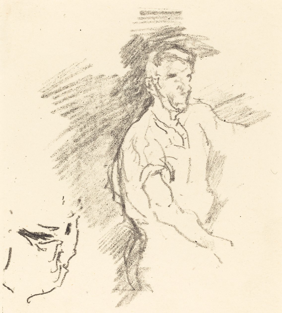 Vázlat egy kovácsról, 1895. alkotó: James Abbott McNeill Whistler