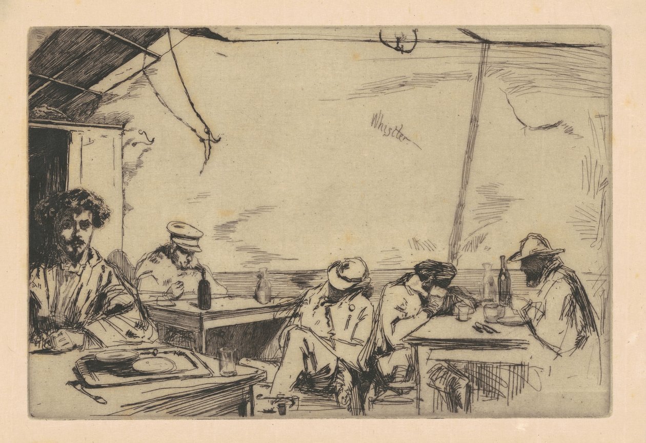 Három filléres leves, 1859. alkotó: James Abbott McNeill Whistler